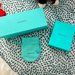 Tiffany and Co. sunglasses box and jewelry box and jewelry bag. Asking $15